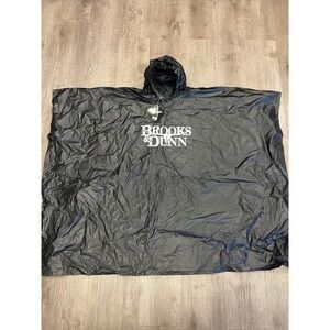 Brooks & Dunn Rain Poncho Black Aquasheen RAIN GEAR Concert Festival